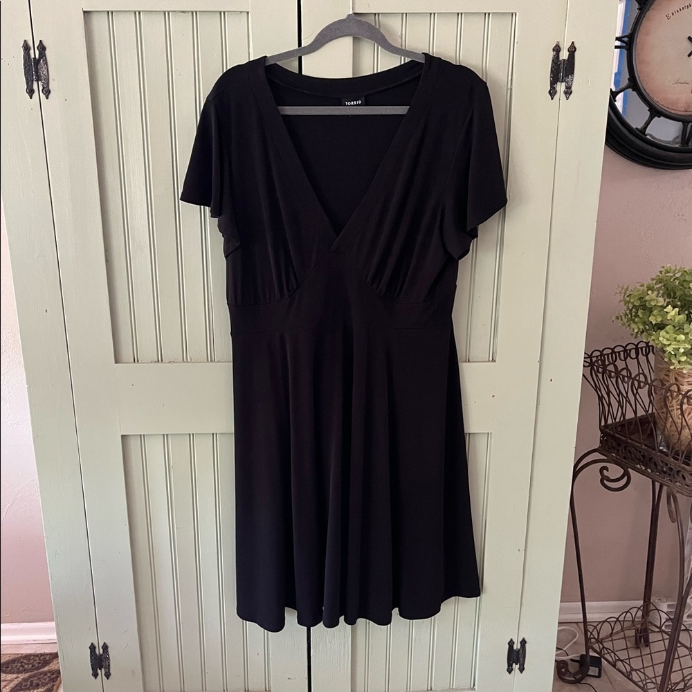 Torrid black summer dress size 1 or XL